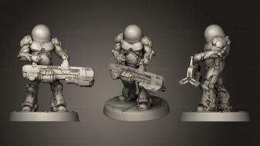 Military figurines Tanker 3d model
